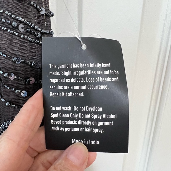 Pisarrio Nights Fully beaded mesh Column Gown. - Picture 9 of 14